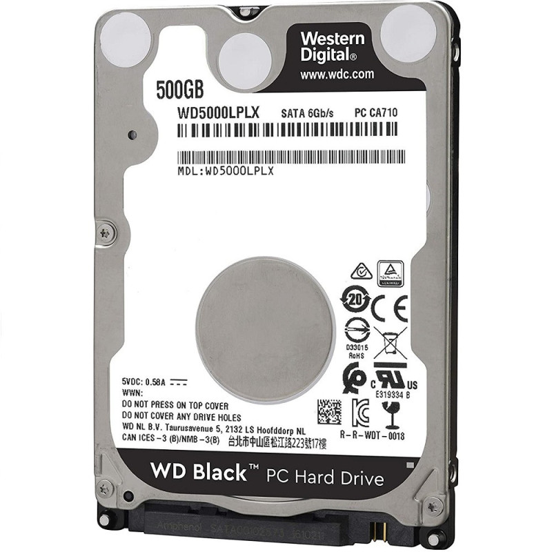 Disco Rígido Para Notebook WD Sata 5400 RPM 8 MB 500 GB - WD5000LPLX