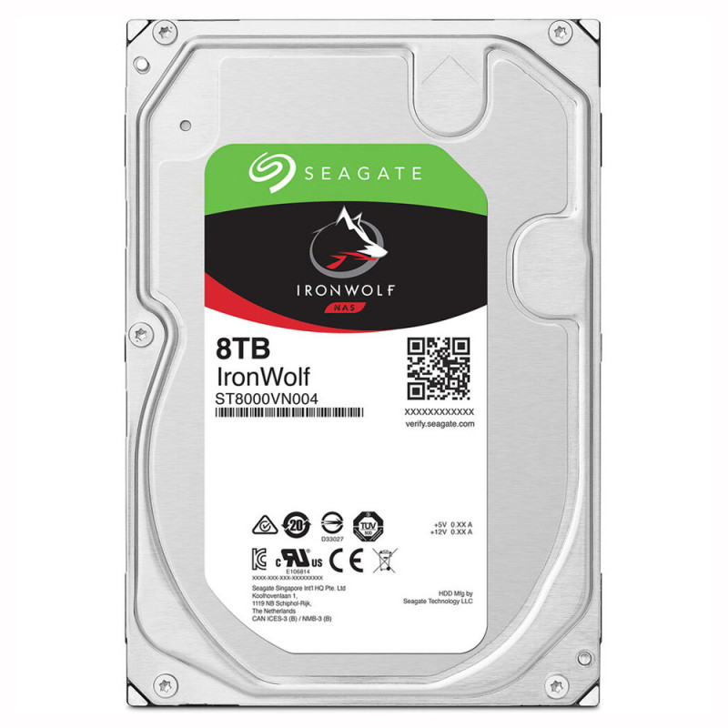 Hard Disk Interno para Sistema NAS Seagate IronWolf 8TB 3.5" 7200 rpm - ST8000VN004