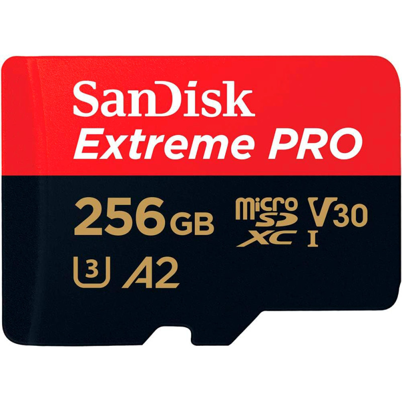 Cartão de Memória Micro SD SanDisk Extreme Pro SDXC 256GB 200 MB/s – SDSQXCD-256G-GN6MA