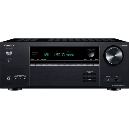 Receiver Onkyo TX-NR6100M2BMDC AV 7.2 Canais 8K ATMOSTHX eARC Bluetooth Wi-Fi 110V
