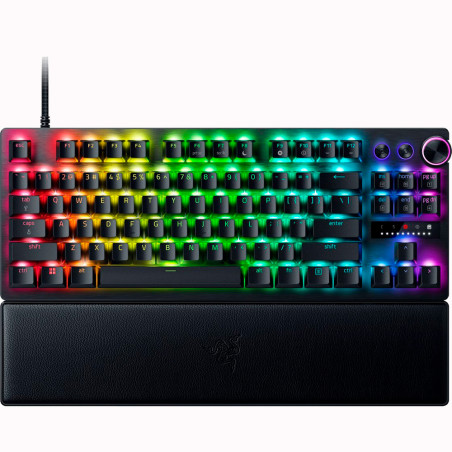 Teclado Gamer Analógico Razer Huntsman V3 Pro Tenkeyless RGB USB  Inglês - Preto RZ03-04980200-R3U1