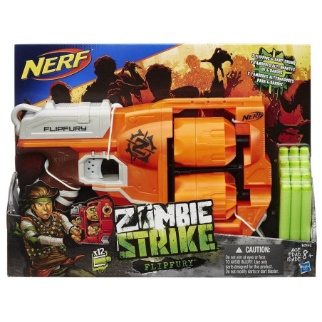 Lançador De Dardos  Hasbro Nerf Zombie Strike B0562 Flipfury  - B0562