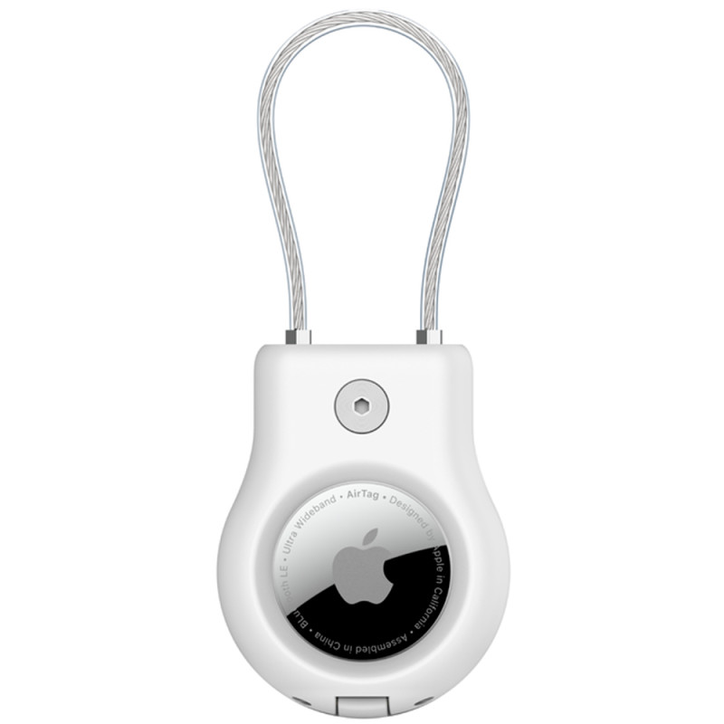 Suporte Seguro com Cabo Para Airtag Belkin MSC009BTWH - Branco