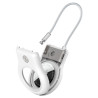 Suporte Seguro com Cabo Para Airtag Belkin MSC009BTWH - Branco