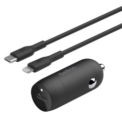 Carregador Veicular Belkin CCA003BT04BK 20W USB-C 10W +...