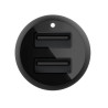 Carregador Veicular Duplo Belkin CCD001BT1MBK 24W USB-A 12W + Cabo USB-A/Lightning - Preto