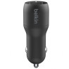 Carregador Veicular Duplo Belkin CCD001BT1MBK 24W USB-A 12W + Cabo USB-A/Lightning - Preto