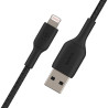 Cabo Belkin BoostCharge 1M USB-A/Lightning Trançado Preto - CAA002BT1MBK