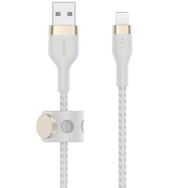 Cabo Belkin BoostCharge Pro 1M USB-A/Lightning Branco - CAA010BT1MWH
