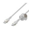 Cabo Belkin BoostCharge Pro Flex 2M USB-C/USB-C 60W Branco - CAB011BT2MWH