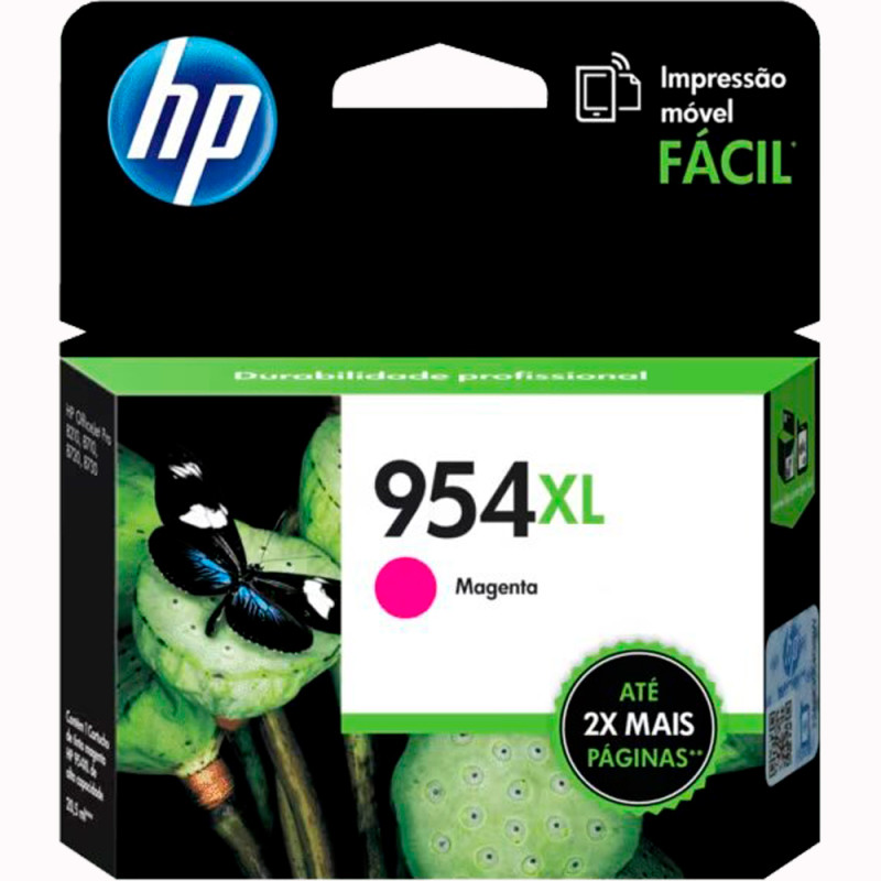 Cartucho de tinta HP 954XL magenta de 20ML, alto rendimento
