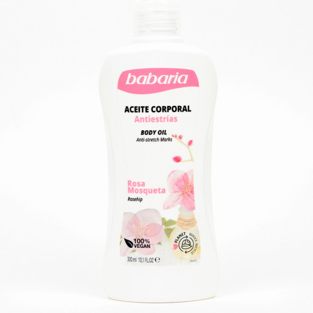 Óleo Corporal Babaria Anti-Estrias Rosa Mosqueta 300ML