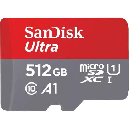 Cartão de Memória Micro SD SanDisk Ultra SDXC 512GB 150 MB/s – SDSQUAC-512G-GN6MN
