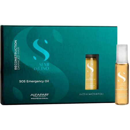 Ampola Alfaparf Semi Di Lino SOS Emergency Oil 13ML – 6 Peças