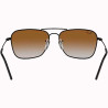Óculos Ray Ban Unissex RBR0102S 002/CB 58 - Preto Polido