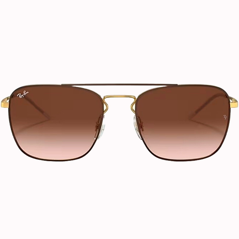 Óculos Ray Ban Unissex RB3588 905513 55 - Marrom Polido sobre Ouro