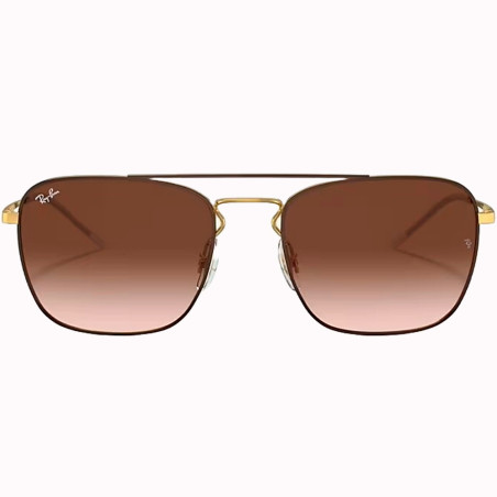 Óculos Ray Ban Unissex RB3588 905513 55 - Marrom Polido sobre Ouro