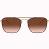 Óculos Ray Ban Unissex RB3588 905513 55 - Marrom Polido sobre Ouro