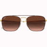 Óculos Ray Ban Unissex RB3588 905513 55 - Marrom Polido sobre Ouro