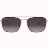 Óculos Ray Ban Unissex RB3588 90548G 55 - Preto Polido sobre Ouro