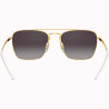 Óculos Ray Ban Unissex RB3588 90548G 55 - Preto Polido sobre Ouro