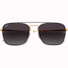 Óculos Ray Ban Unissex RB3588 90548G 55 - Preto Polido sobre Ouro