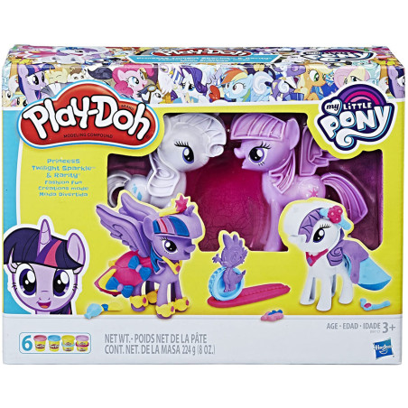 Brinquedo Hasbro Play-Doh B9717 Twilight N Rarity Fashion Fun