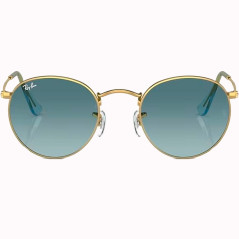 Óculos Ray-Ban RB3447 001/3M 53 - Ouro polido e lente azul