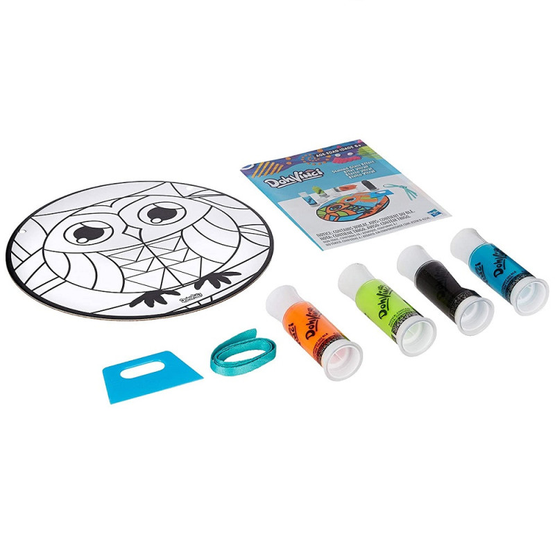 HASBRO PLAY-DOH E0455 DOHVINCI GLASS EFFECT OWL - E0455