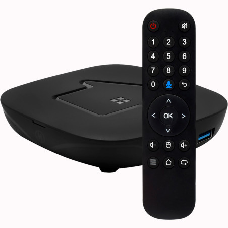 Receptor FTA HTV H8 4K Ultra HD 2GB+16GB Wi-Fi/HDMI/USB Bivolt - Preto