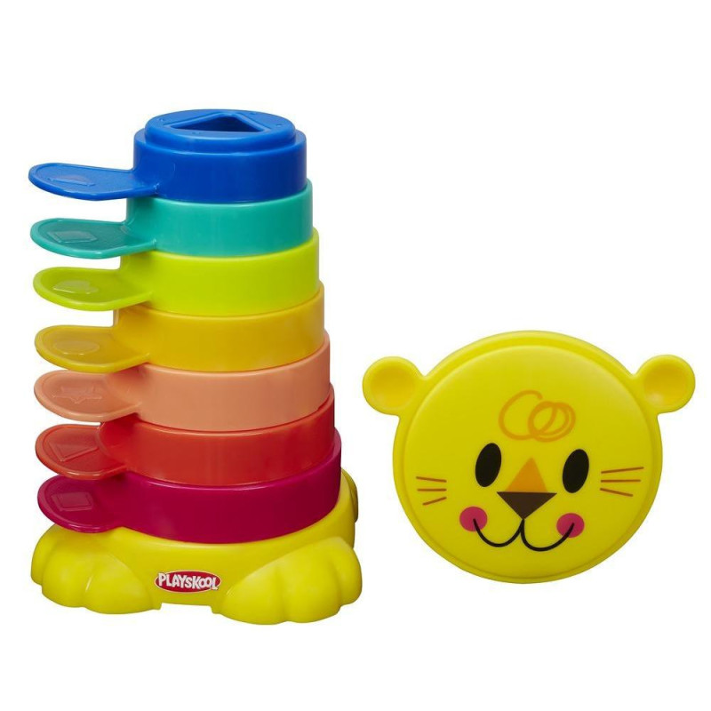 Playskool Hasbro B0501 – Copos Empilháveis Leão para Bebês