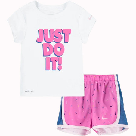 Conjunto Nike Infantil Feminino Swoosh Tempo 2T - Playful Pink 26L063-AFN