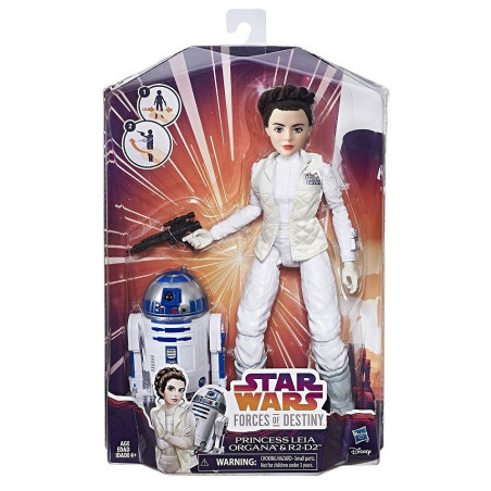 Boneca Hasbro Star Wars C1629 Leia & R2D2 - Brinquedo