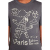 Camiseta Nike Infantil Masculino Paris Saint Germain Air L Cinza - FN2466068