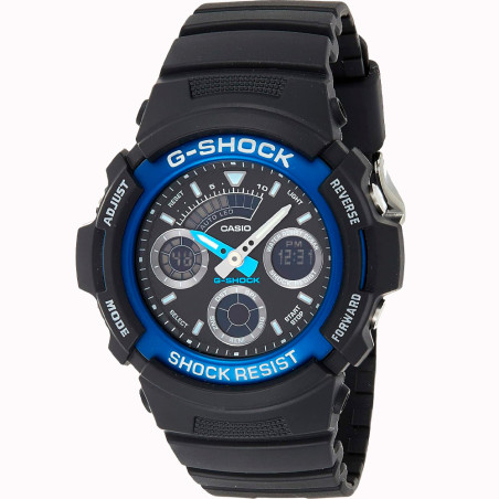 Relógio Masculino Casio G-SHOCK AW-591-2ADR - Preto/Azul