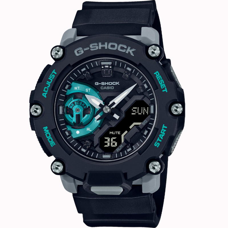 Relógio Masculino Casio G-SHOCK GA-2200M-1ADR - Preto/Azul