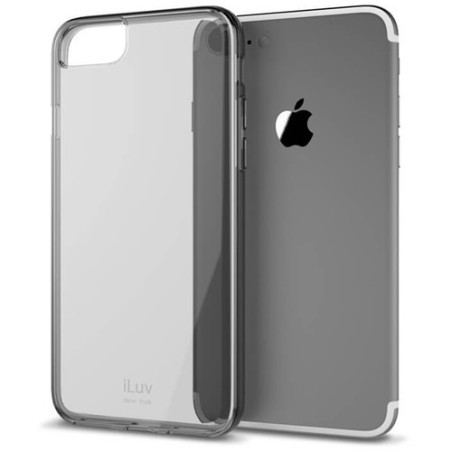Capa iLuv iPhone 7/8 Vyneer Preto Transparente - AI7VYNEBK