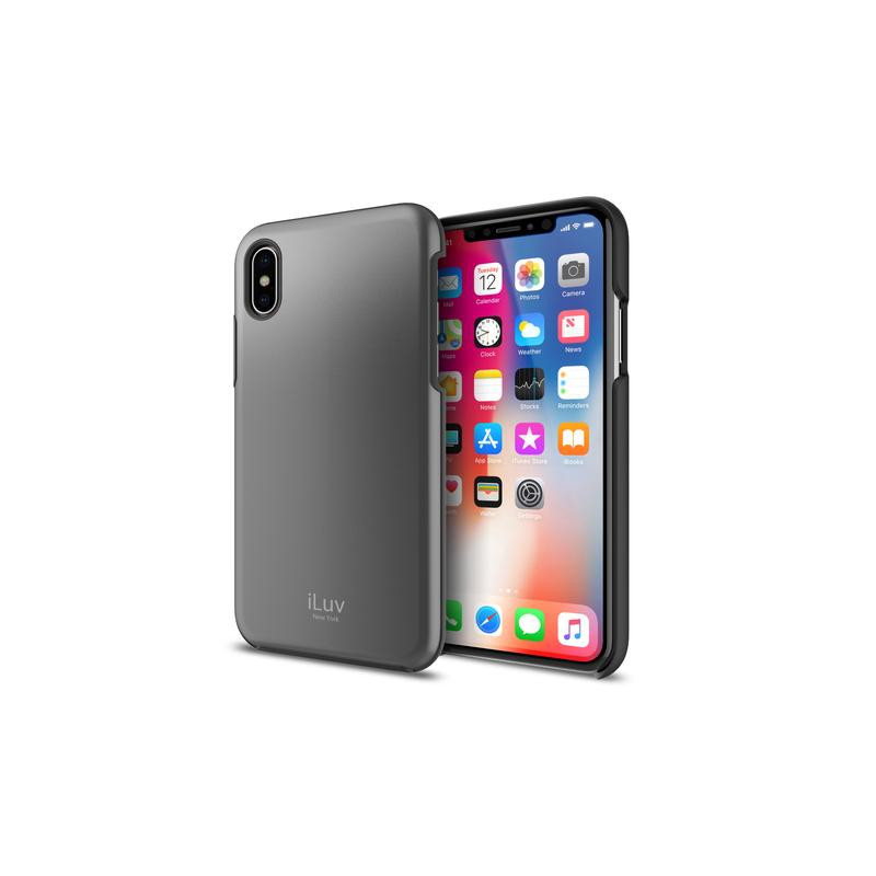 Capa iLuv iPhone X/XS Metal Forge Preto AIXMETFBK