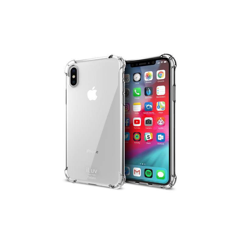 Capa iLuv iPhone XS-Max Gelato Flex Preto Semi-transparente AIXPGELABK