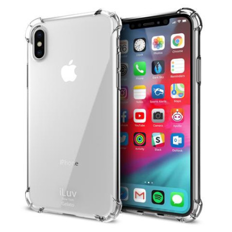 Capa iLuv iPhone XS-Max Gelato Flex Preto Semi-transparente AIXPGELABK