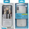 Capa iLuv iPhone XS-Max Metal Care Prata Transparente AIXPMTSI