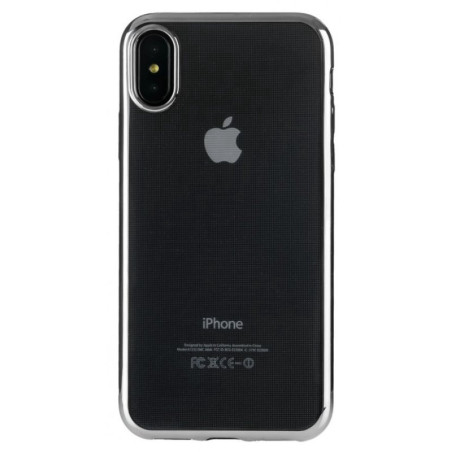 Capa iLuv iPhone XS-Max Vyneer Preto Transparente AIXPVYNEBK
