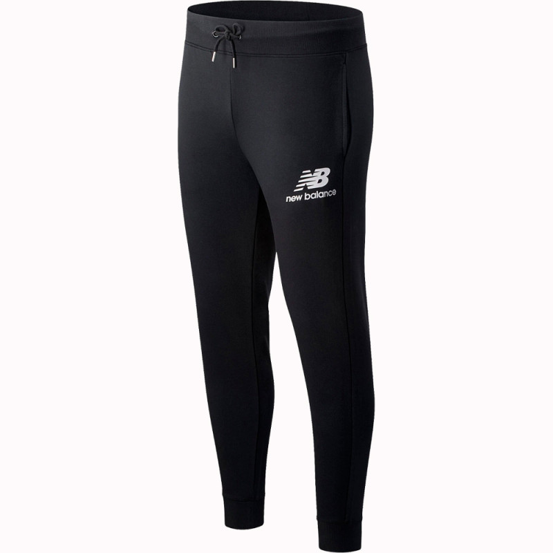 Calça New Balance Masculina Essentials Stacked Logo XL - Preta MP03558BK