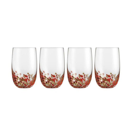 Cuisinart Higball Glass Set CG-S4HBRG Red - 4 Pieces