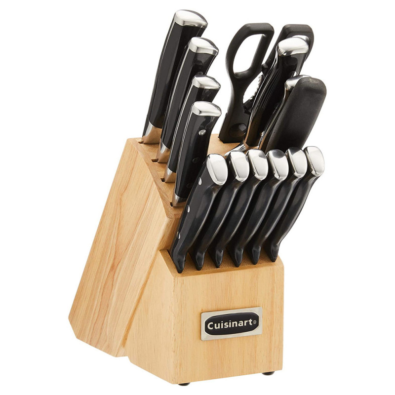 Jogo De Facas Com Bloco Cuisinart C77BTR-15P Classica Rebite Triplo  - 15 Peças