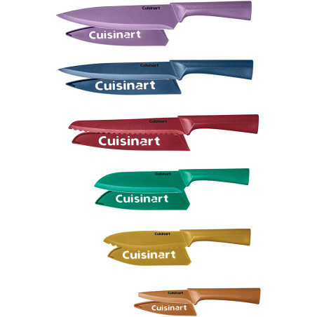 Cuisinart C55-12PMC 12-Piece Multicolor Knife Set - Stainless