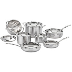 Jogo De Panelas Cuisinart MCP-12N Inoxidavel Multiclad...