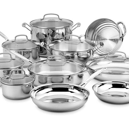 Cuisinart Chef's Classic 77-17N - Juego de ollas 17 piezas