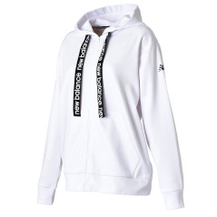 Jaqueta New Balance Feminino Relentless Fleece XL Branco...