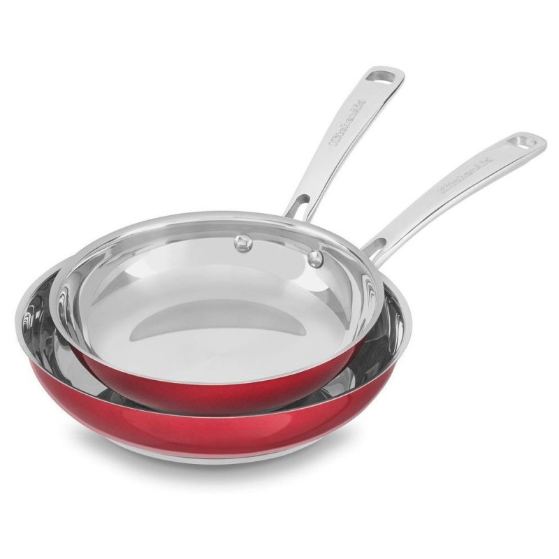 Jogo De Frigideiras KitchenAid KC2S08TPPC Antiaderente 20CM E 25CM